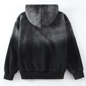Sweat-shirts pour hommes les plus vendus, couleur noire, pull-over, couche intérieure chaude, ourlet côtelé, pour hommes - Product Image 2