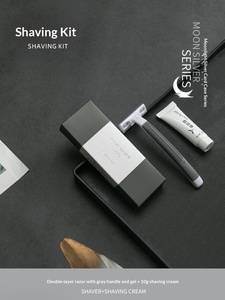 Kit de toilette de voyage écologique personnalisé avec logo, gel douche, shampoing, articles de toilette jetables, fournitures pour hôtels 5 étoiles - Product Image 6