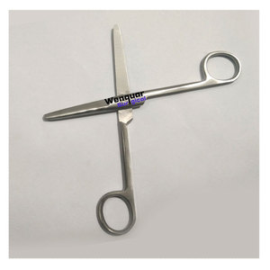 กรรไกรผ่าตัดทางการแพทย์ แบบตรง 14 ซม. ปลายทู่/ปลายมน วัสดุสแตนเลส ผลิตโดย Wenquar Tools - Product Image 1