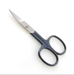 Ciseaux de manucure chirurgicaux Morje, lame en acier inoxydable, manche en acier, lame droite, pointe aiguisée, pour soins des cuticules, pour droitiers - Product Image 1