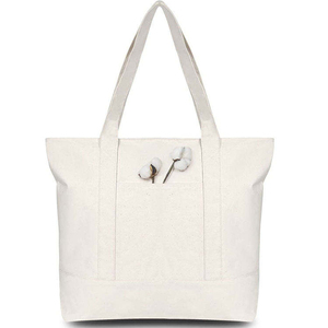 Wholesale New Style Custom Printed Logo Foldable Reusable Tote Shopping <b>White</b> Blank Plain Cotton Canvas <b>Bag</b> - Product Image 1
