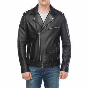 Nouvelle Arrivée - Blousons de Motard pour Café - Vêtements Décontractés - Dernière Mode - Blouson en Cuir Véritable de Haute Qualité pour Hommes - Product Image 1
