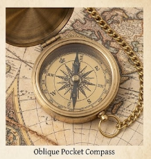 <b>Antique</b> Brass Nautical <b>Compass</b> Analog Dial Engraved Decorative Handheld Portable Outdoor Navigation Tool for Hiking Pointing - Product Image 4