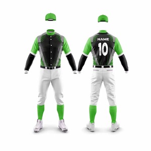 Maillot de baseball personnalisé pour hommes et femmes, uniforme sportif respirant en tissu polyester maillé, logo imprimé, vêtements d'entraînement, fabricant - Product Image 3