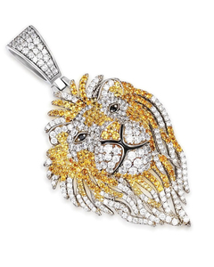 Hip Hop Lion Head Pendant Necklace Iced Out 925 Silver Pendant Animal Lover Pendant Rapper Bling Pendant Pass Diamond <b>Tester</b> - Product Image 6