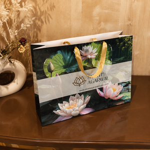 Premium Logo Printed <b>Paper</b> Carry Bags Wholesale Boutique Gift Packaging Bags with Satin Ribbon Handles for Clothing and Beauty - Product Image 3