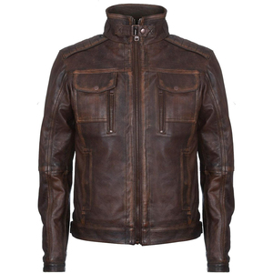 Chaqueta de Cuero y Lona de Diseño Personalizado 2026, Color Sólido, Ropa Urbana para Hombre, Impermeable, Ecológica, Logotipo Frontal, Servicio OEM - Product Image 1