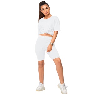 Conjunto de Verano para Mujer de Dos Piezas con Short y Camisa Ropa al por Mayor Trajes Casuales de 2 Piezas Conjuntos de Jogger y Chándal Ropa de Estar por Casa - Product Image 6