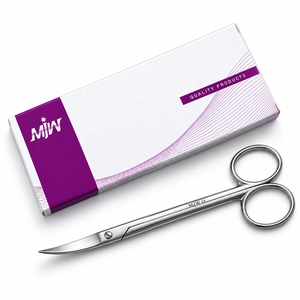 Ciseaux Quinby courbés 12,5 cm en acier inoxydable, ciseaux chirurgicaux, coupe de précision, instrument médical CE ISO 13485 - Product Image 6
