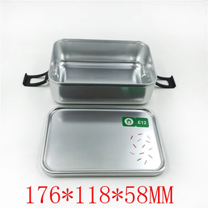 Boîtes en métal vides personnalisées avec logo, avec couvercle à boucle de verrouillage, qualité alimentaire, pour l'emballage de gâteaux et biscuits - Product Image 1