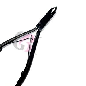 Alicate de uñas para el cuidado Personal, instrumentos de belleza de acero inoxidable para cutículas de Plasma negro liso, nuevos productos profesionales - Product Image 1