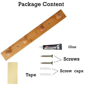 Natural Wooden Wall Hanger Low Cost Handmade Wall <b>Hooks</b> for Entryway Bedroom and Bathroom Organization - Product Image 5