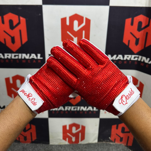 Guantes de Fútbol Americano con Pedrería Personalizados de Alta Calidad, Guantes Deportivos con Pedrería Súper Adhesivos para Adultos - Product Image 5