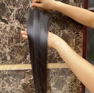 Extensiones de pelo brasileño virgen con cierre de encaje suizo, 5x5 HD mechones de pelo, venta al por mayor - Product Image 2