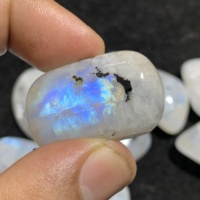 Pierre de lune arc-en-ciel naturelle polie en gros, qualité AAAA, certifiée IGI, avec effets de changement de couleur, bijoux personnalisables, taille unique