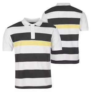 Polo T-shirts de mode imprimés à prix de gros, uniformes à manches courtes, broderie de logo personnalisé, polos pour hommes 2027 - Product Image 5