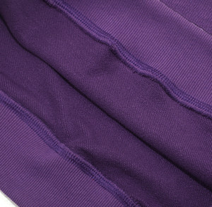 Sudadera con Capucha Morada para Hombre, 100% Algodón Tejido, Color Sólido Informal, Corte Regular, Ropa de Otoño - Product Image 3