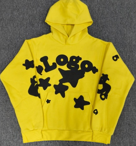 Sweat à capuche personnalisé VVS pour homme, motif araignée noire et rose punk, brodé, en polaire, pour l'hiver, avec pantalon de survêtement - Product Image 6