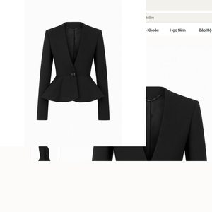 Blazer de Negocios con Peplum para Mujer, Chaqueta Formal de Oficina - Product Image 1