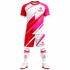 Ensemble de vêtements de football pour hommes, uniforme de football léger pour l'entraînement en équipe, les activités sportives et la compétition, en vente promotionnelle - Product Image 1
