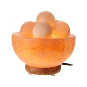 Lampe en sel rose de l'Himalaya 100% naturel de qualité supérieure, sculptée à la main, bol à feu, boules de massage, design personnalisé, style amour - Product Image 5