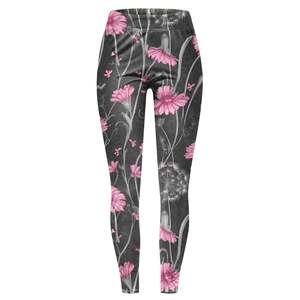 Splendid Apparel High Waist Full Length Paisley <b>Pattern</b> Leggings <b>Machine</b> Embroidery Stretch <b>Knitted</b> Spandex Bohemian Women's - Product Image 3