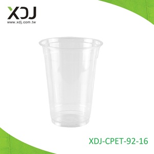 Vaso de Plástico Personalizado de 16 oz y 92 mm, Vaso Transparente para Bebidas, Té y Jugos - Product Image 1