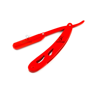 Rasoir de barbier professionnel pliant Sambrialmed International bleu à lame droite en acier inoxydable avec étui en cuir SI-12-1011 - Product Image 3