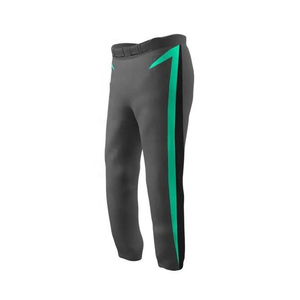 Pantalones Deportivos de Béisbol para Hombre, Negros con Franja Verde, Transpirables, de Poliéster, Cintura Elástica, para Todas las Temporadas - Product Image 6