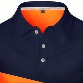 Service OEM : Créez votre propre logo – Chemises décontractées à col roulé pour hommes, couleur personnalisée, 100 % coton, écologiques et respirantes - Product Image 2