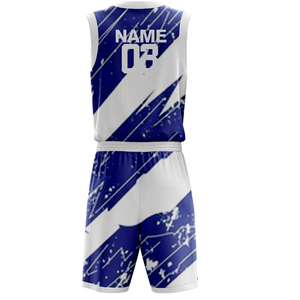 Nouveau design et logo, vente chaude, maillot de basket-ball réversible personnalisé, numéros, uniformes de basket-ball réversibles - Product Image 4