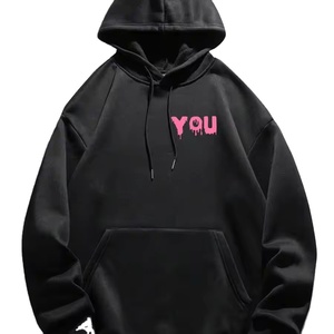 เสื้อฮู้ดสวมหัวสำหรับผู้ชายผ้าฟลีซผ้าฝ้ายใส่สบายระบายอากาศได้ดีพิมพ์ลายได้ตามต้องการสำหรับฤดูหนาว - Product Image 1