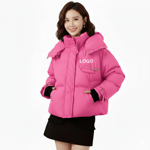Wholesale Dyed Breathable <b>Cropped</b> Women's <b>Puffer</b> <b>Jacket</b> 100% Polyester Cotton Filled Waterproof Lightweight High Quality <b>Jackets</b> - Product Image 2