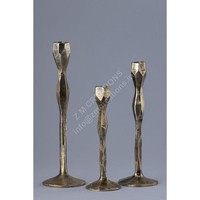 Support de bougie en métal de style moderne du milieu du siècle, fait à la main, écologique, pour mariage, Pâques, Noël, décoration de table de fête