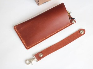 Professional Leather <b>Glasses</b> Cover Hard Wearing Full Grain Leather Sleeve Wholesale Bulk Quantity LGC-0108 - Product Image 2