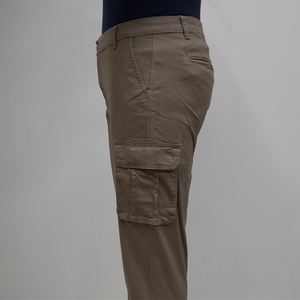 Pantalones Largos de Sarga Elástica para Hombre, Corte Ajustado, Casuales, Cómodos, Tejido Flexible, Perfectos para la Oficina, Viajes y Uso Diario Elegante - Product Image 2