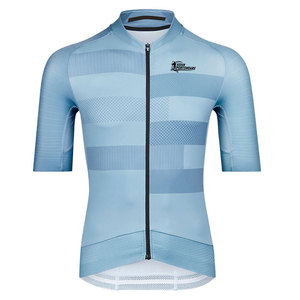 Maillot de cyclisme personnalisé léger à séchage rapide 100% polyester avec maille respirante pour le confort quotidien des hommes lors de leurs sorties à vélo - Product Image 1