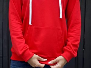 Sweat-shirt oversize pour femme, style streetwear, pull confortable en polaire, coupe ample avec poche logo sur le devant, décontracté, hiver, éco-responsable - Product Image 5