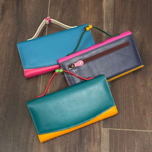 กระเป๋าคลัทช์หลากสีสำหรับผู้หญิงหนังรีไซเคิลงานทำมือหลากสีมีสไตล์ไม่ซ้ำใครทำจาก2025กระเป๋าสตางค์คุณภาพสูงสวยงาม - Product Image 5