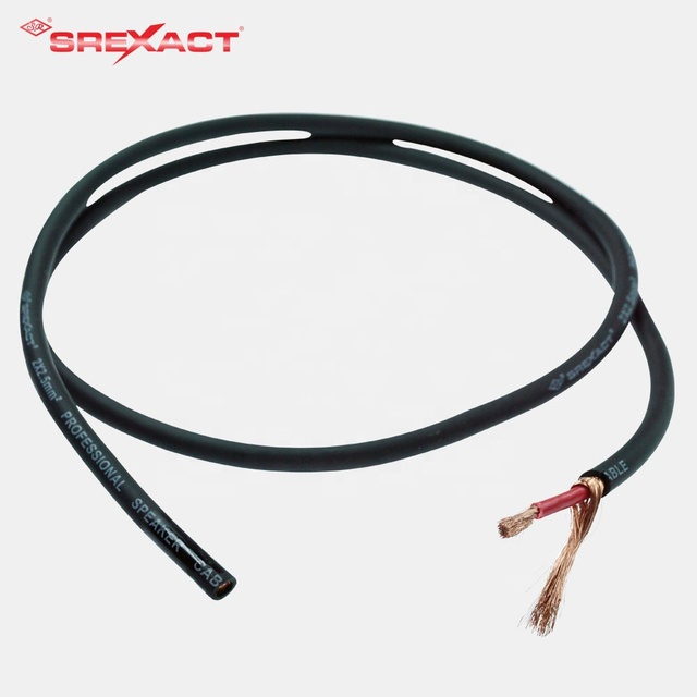 SREXACT Professional Speaker Cable 2x2.5mm² PVC Jacket Bare Copper Conductor Non-Shielded Coil Packing