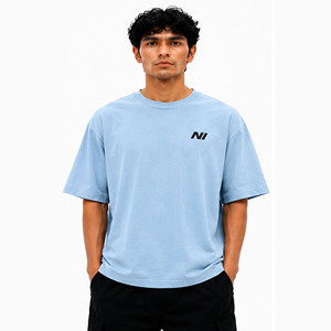 Fabricante de Camisetas de Algodón con Impresión Personalizada, Serigrafía, Bordado, OEM, Marca Privada, Camiseta Streetwear de 180 GSM - Product Image 1