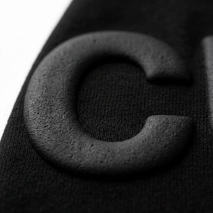 T-shirt en coton à manches courtes pour homme, coupe oversize, avec impression de lettres en relief personnalisée, col rond, style streetwear, jersey, logo sur le devant, vêtement décontracté - Product Image 4