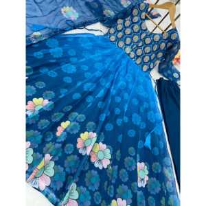 Vestido de noche de diseñador Trabajo digital Pent y Dupatta para fiestas - Product Image 5