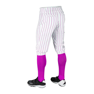 Pantalon de baseball unisexe professionnel pour baseball/softball, respirant, anti-humidité, séchage rapide, imprimé par sublimation, rayé - Product Image 6