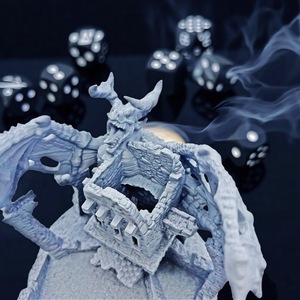 Tour à dés Maxmax imprimée en 3D, thème Nid de Dragon, accessoire de jeu de rôle de table pour Noël et Halloween, cadeau idéal - Product Image 5