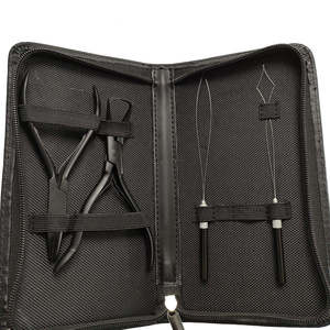 Sac de rangement pour extensions capillaires My Hair Tools, étui jaune en rexine avec fermeture éclair, aspect premium, tendance, kit d'extensions capillaires imperméable - Product Image 6