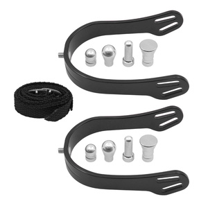 Par de Espuelas Ecuestres Antideslizantes OEM, Espuelas de Estilo Británico de Alta Gama y Ligeras con Cabezas Intercambiables - Product Image 4