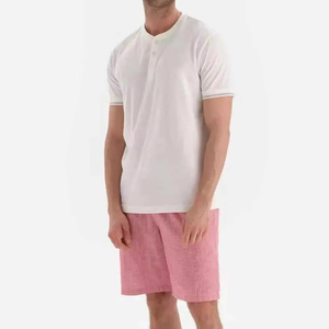 Ensemble T-shirt et short/pantalon deux pièces vintage écologique pour homme – Collection été - Product Image 1