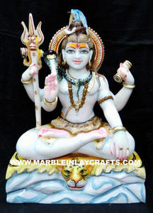 Makrana-estatua de mármol blanco, Lord Shiv Ji - Product Image 2