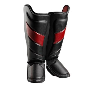 Protectores de Piernas de Cuero de Alta Calidad, Fabricante OEM Personalizado, Venta al por Mayor para Boxeo, Muay Thai, Kickboxing, MMA - Product Image 5